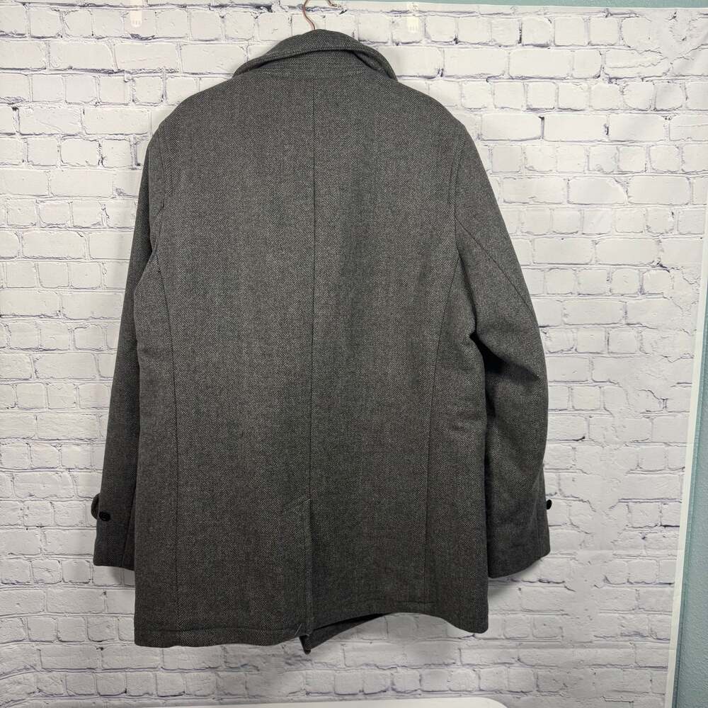 Lands' End NWT Men's Wool Blend Double-Breasted Peacoat - Picture 4 of 8
